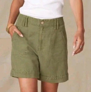 Sundance Safari Dream Tencel Damenshorts Größe 16 neu mit Etikett Cargo oliv Gürtelschlaufen - Bild 1 von 5