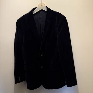 Express Black Crushed Velvet Jacket - Mens 38R - Picture 1 of 9