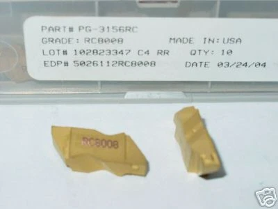 PG 3156RC RC8008 C4 KENNAMETAL RTW GROOVING INSERTS