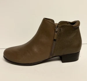 Trotters Womens Major Bootie Dark Taupe Size 10W - Picture 1 of 6