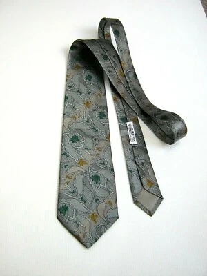 Trussardi Action By Molteni G. Novo Vintage 80 Seda - Feito na Itália - Imagem 1 de 4