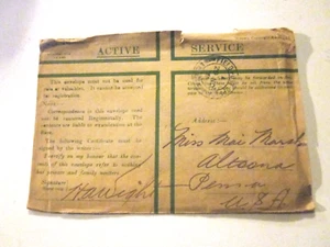 1918 US Postgeschichte Erster Weltkrieg Feldpostamt Stempel Soldaten frei - Bild 1 von 3