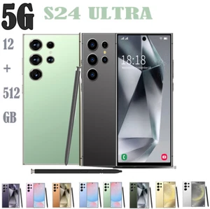 New S24 Ultr 5G 12+512GB Smartphone 7.3" Factory Unlocked Android Cellphones - Zdjęcie 1 z 23