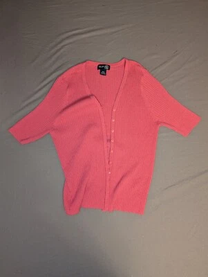 Venezia Jeans Mujer Cárdigan Suéter Rosa Talla 14/16 Manga Larga Foto 1 de 4