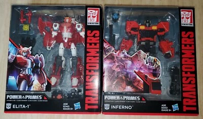 Transformers Power Of The Primes Elita-1 & Inferno New Sealed  - Image 1 of 4