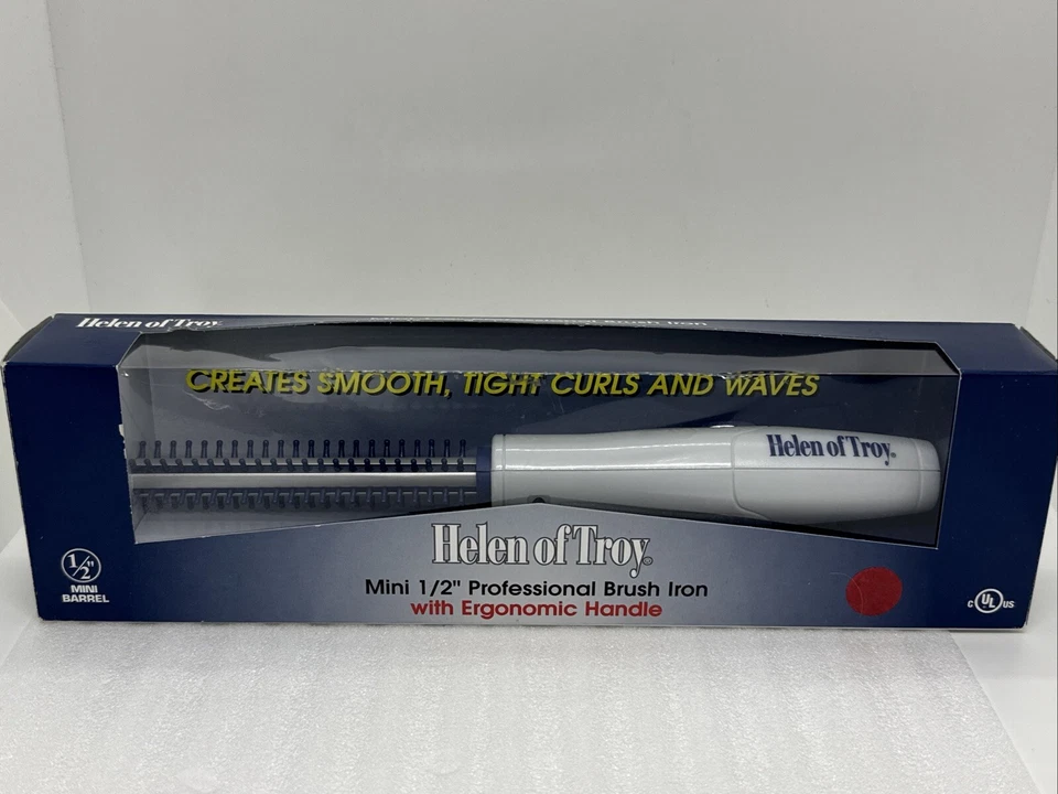 Helen of Troy Series Mini 1/2 Inch Professional Brush Iron With Ergonomic Handle