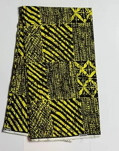 Tela con estampado africano, Ankara - tela amarilla - Imagen 1 de 5