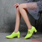 Sexy Womens shiny rhinestone Block heel pointed toe party pumps Shoes new