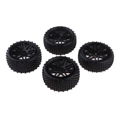 Set/4Pcs 1/10 Wheels Tires For RC Racing Car HSP Redcat Traxxas HPI Axial - Image 1 of 4
