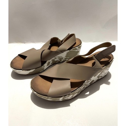 CLARKS Clark Collection Cuscino Morbido Marrone Zeppe Strappo Donna 11