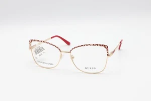 GUESS GU2716 068 Red / Gold 56-16-140 Eyeglass Frames Flex Hinges T46 - Imagen 1 de 13