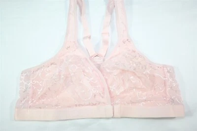 Sujetador de copa cruzado con cierre frontal 934X02 Leading Lady 5048 38B rosa Foto 1 de 2