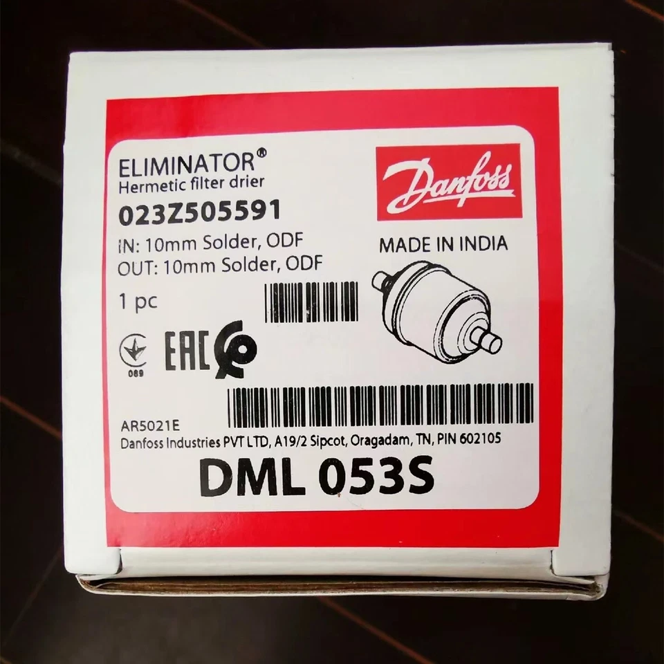 Danfoss 023Z505591 eliminator hermetic filter drier DML053S - Image 1 of 1