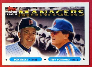 1993 Topps Tom Kelly & Jeff Torborg BLANK BACK #509  Error (Twins & Mets) - Picture 1 of 1