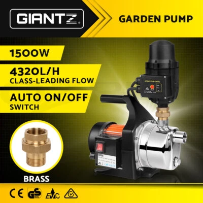 Giantz Water Pump Garden High Pressure Multi Stage Rain Tank Irrigation Boiler - image 1 of 4