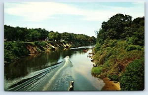 Postal de patio de recreo de canal Rehobeth-Lewes hecha por el hombre de Delaware - Imagen 1 de 2