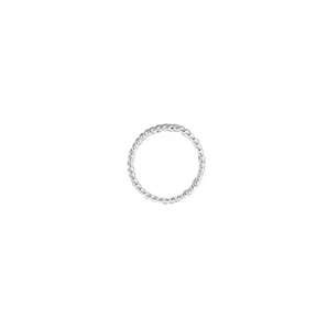 10pcs 925 Sterling Silver Twisted Closed Jump Rings 6mm 20.5ga for DIY Jewelry - Picture 1 of 1