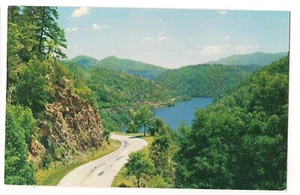 LAKE CHEOAH Road Leading To Fontana Tennessee Postcard TN Koppel - Picture 1 of 2