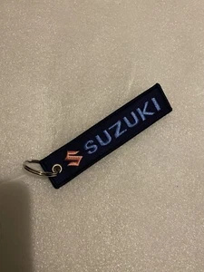 Suzuki / GSX-R Double Sided Embroidered Key Chain #4 - Picture 1 of 3