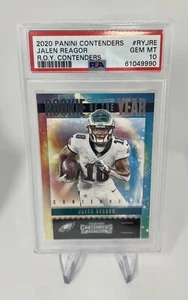 2020 Panini Contenders Jalen Reagor Rookie of the Year RYJRE PSA 10 Gem Card - Picture 1 of 2