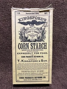 Vintage Antique Kingsfords Corn Starch Early 1900s - Picture 1 of 7