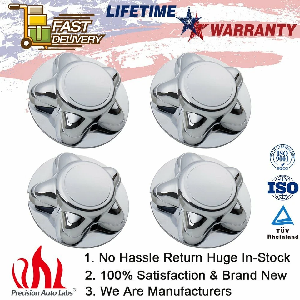 Nuevo tapacubos central de rueda cromados de 16 pulgadas 4 piezas para Ford F150 Expedition 1997-2003 Foto 1 de 4