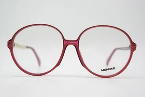 Vintage Brille Menrad 666 Weinrot Oval Brillengestell eyeglasses - Picture 1 of 6