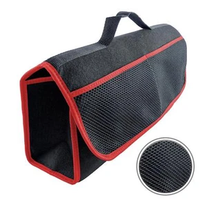 Trunk Bag Organizador Bolso de Coche Maletero Vehículo Bolsa en Negro/Rojo - Imagen 1 de 7