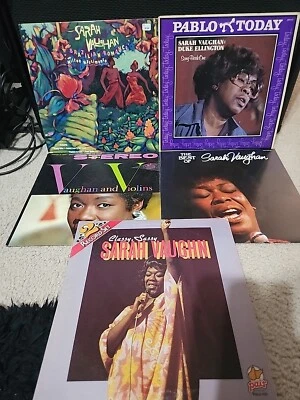 Sarah Vaughan 5lp Vinyl Lot Duke Ellington OG 70s/80s Press VG+/VG+ BARGAIN - Image 1 of 4
