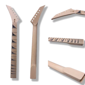 24 Fret 25.5Inch Reverse Maple Guitar Neck Maple Fretboard Bolt on Dot inlay - Picture 1 of 5