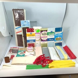 Mixed Lot of Vintage Seam Binding Trim  Cotton Rick Rack plus Misc. - Picture 1 of 7