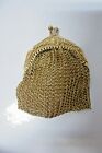SMALL VINTAGE GOLD GILT CHAIN MAIL COIN PURSE 