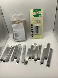 "Caja de 15 clips de acolchado de acero inoxidable con dobladillo de 3"" más cinta sesgada para hacer trébol" - Imagen 1 de 6