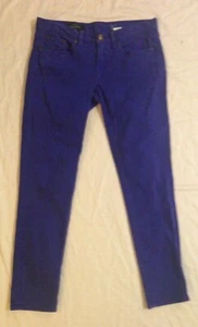 J. Crew Toothpick Jeans Women's Size 27 Ankle Purple/Blue 5 Pocket Stretch EUC - Picture 1 of 7