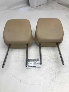 Front LH & RH Headrest Beige Leather Set Of 2 Fits 2012 - 2018 BMW 320i - Picture 1 of 5