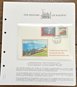 SCHWEIZ SPEZIAL Briefmarken Sonderbeleg 150 Jahre Vitznau-Rigi-Bahn von 2021 - Bild 1 von 1