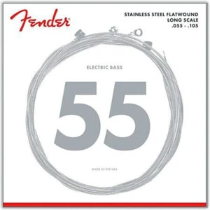 Fender 9050M Stainless Steel Flatwound Bass strings 55-105. 0739050406 - Picture 1 of 2