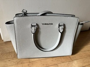 Handtasche Big m Longriemen Tom & Eva grau - Neu - Bild 1 von 9