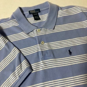 Polo Ralph Lauren Shirt Boys XL (20 ) Blue White Short Sleeve - Picture 1 of 7