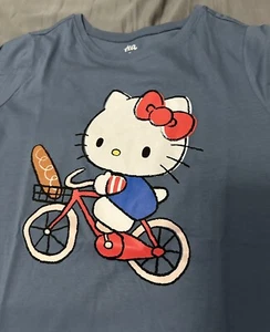 Two NWOT Hello Kitty In Paris Long Sleeve Youth Girls Size 16 Shirts - Picture 1 of 7