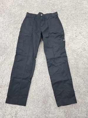 Calça Lee Cargo Feminina 10 Preta Cintura Média Cônica Utilitária Elástica Externa Casual - Imagem 1 de 4