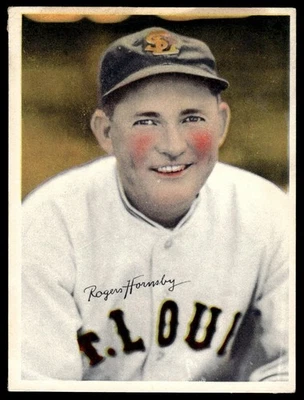 1936 R312 National Chicle Pastel Béisbol Rogers Hornsby GD Foto 1 de 2