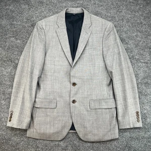 Voyager J Crew Mens 38S Grey Thompson Button 100% Wool Blazer - Picture 1 of 14