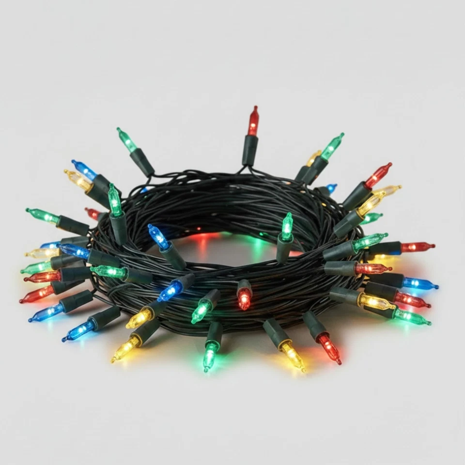 Fairy Lights Clear / Multi Colour LED Bulb Christmas Party Xmas Decoration - Image 1 of 4