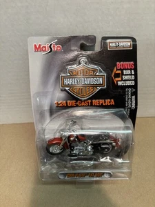 Harley-Davidson Fat Boy 2002 Maisto 2000 FLSTF motocicleta fundida a presión 1:24 ¡Nueva difícil de encontrar! - Imagen 1 de 3