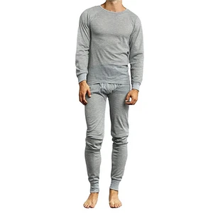 GALAXY BY HARVIC 2-PIECE LIGHTWEIGHT THERMAL SET - SIZE: MEN M - HEATHER GRAY - Picture 1 of 3