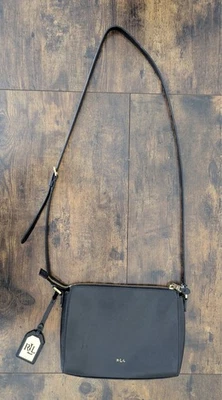 PRE-OWNED Ralph Lauren Black Crossbody Bag - Image 1 of 4