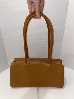 Bostanten 单肩包钱包棕色皮革双手柄拉链口袋挎包 — 第 1/4 张图片