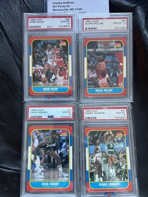 4- 1986 FLEER BALONCESTO PSA 10’s Foto 1 de 4