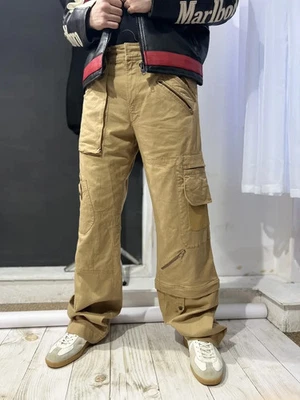 Vintage Dolce Gabbana Multipocket Pants Archive Patchwork Men Size 34 Beige - Image 1 of 4